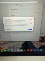 Actual MacBook Air battery health photo