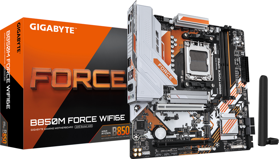 GIGABYTE B850M FORCE WIFI6E AM5 DDR5 Motherboard