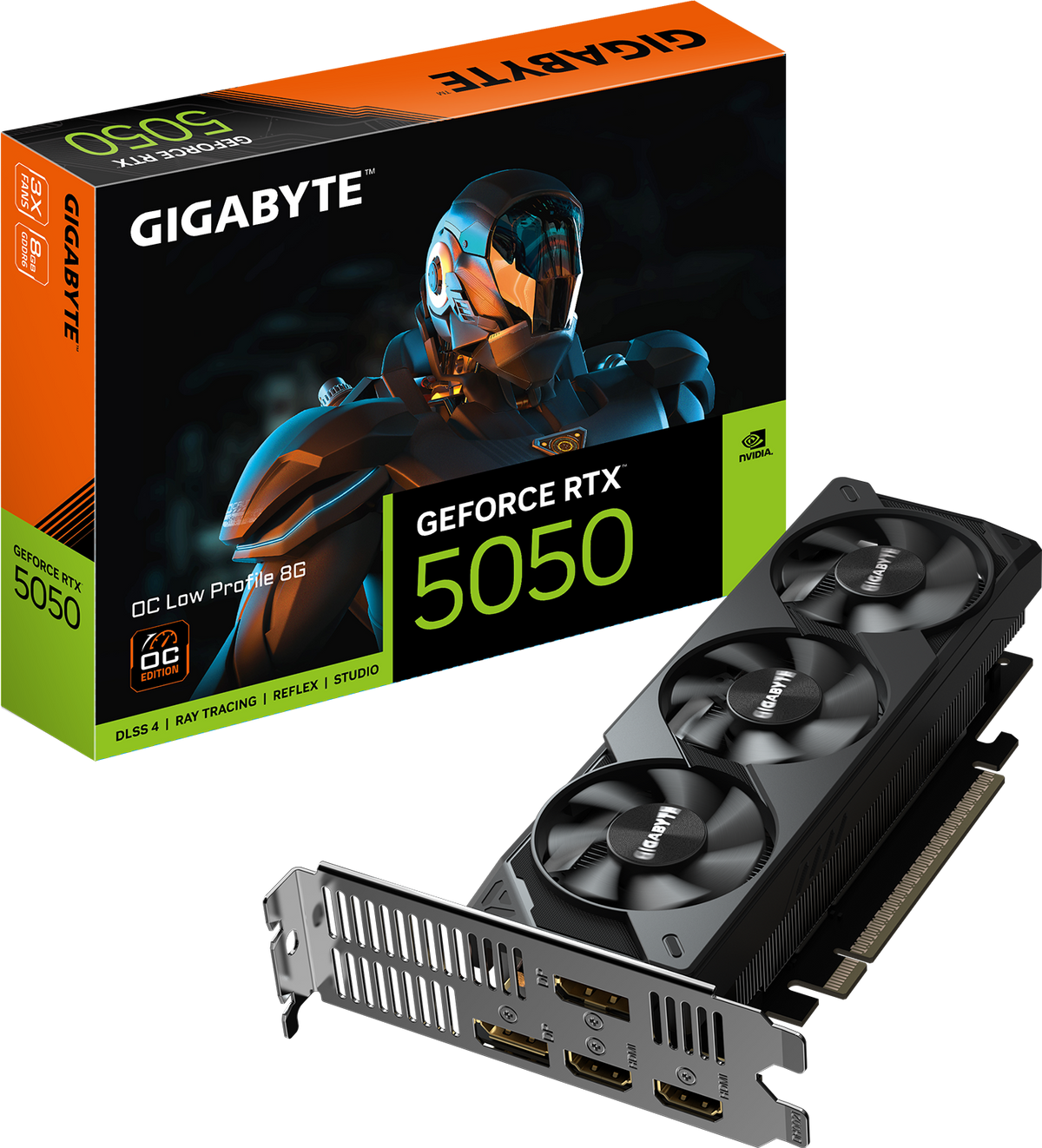GIGABYTE GeForce RTX 5050 OC Low Profile 8GB Graphics Card