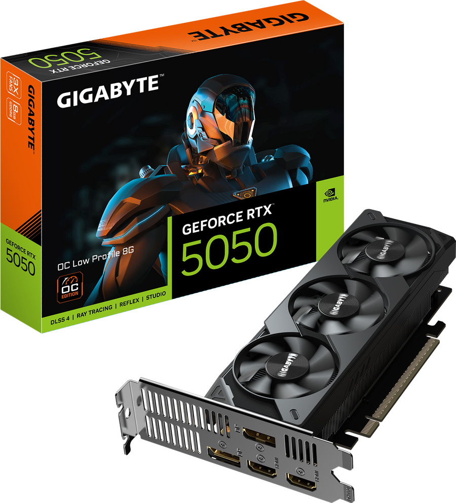 GIGABYTE GeForce RTX 5050 OC Low Profile 8GB Graphics Card