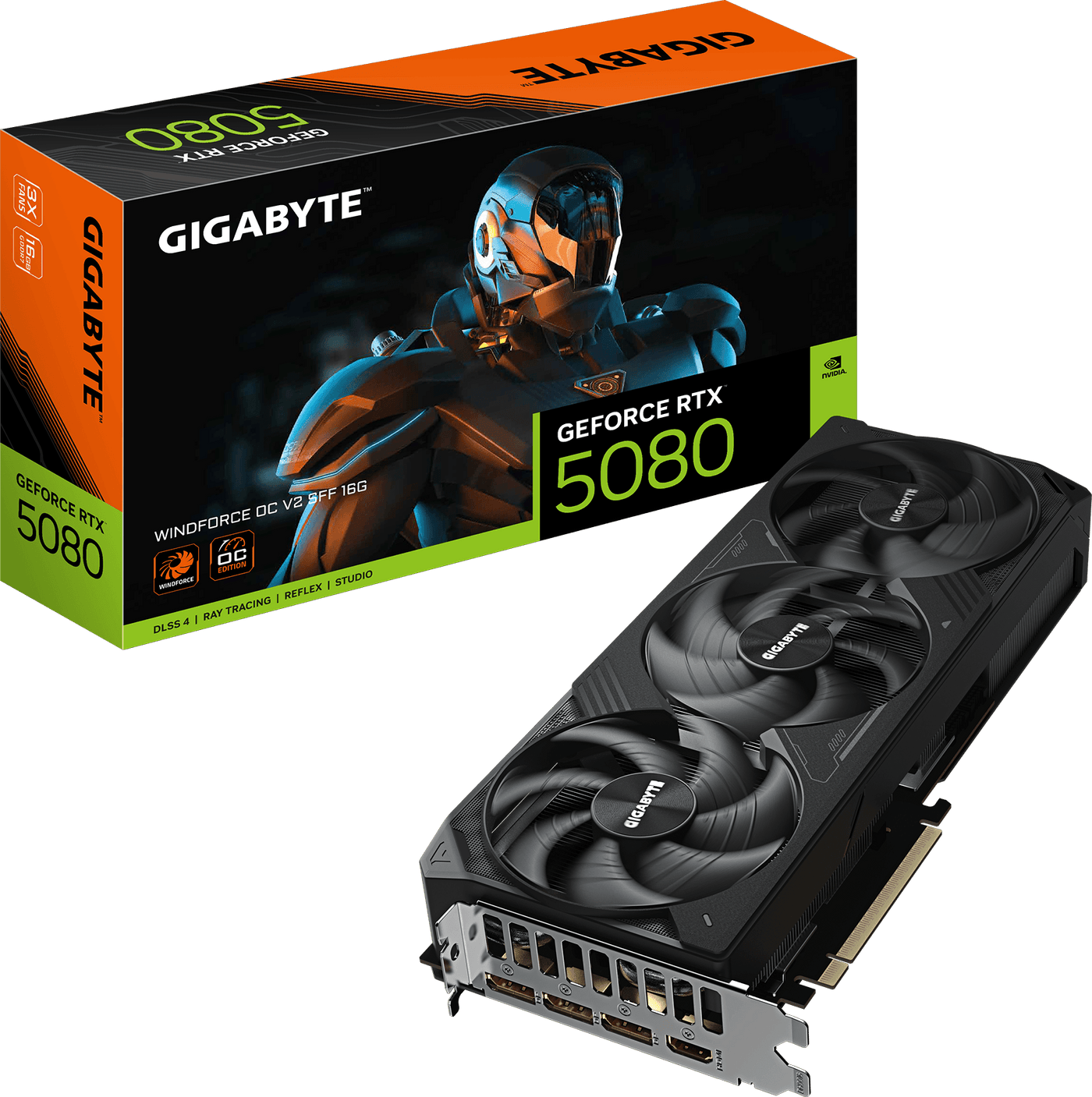 GIGABYTE GeForce RTX 5080 WINDFORCE OC V2 SFF 16GB Graphics Card