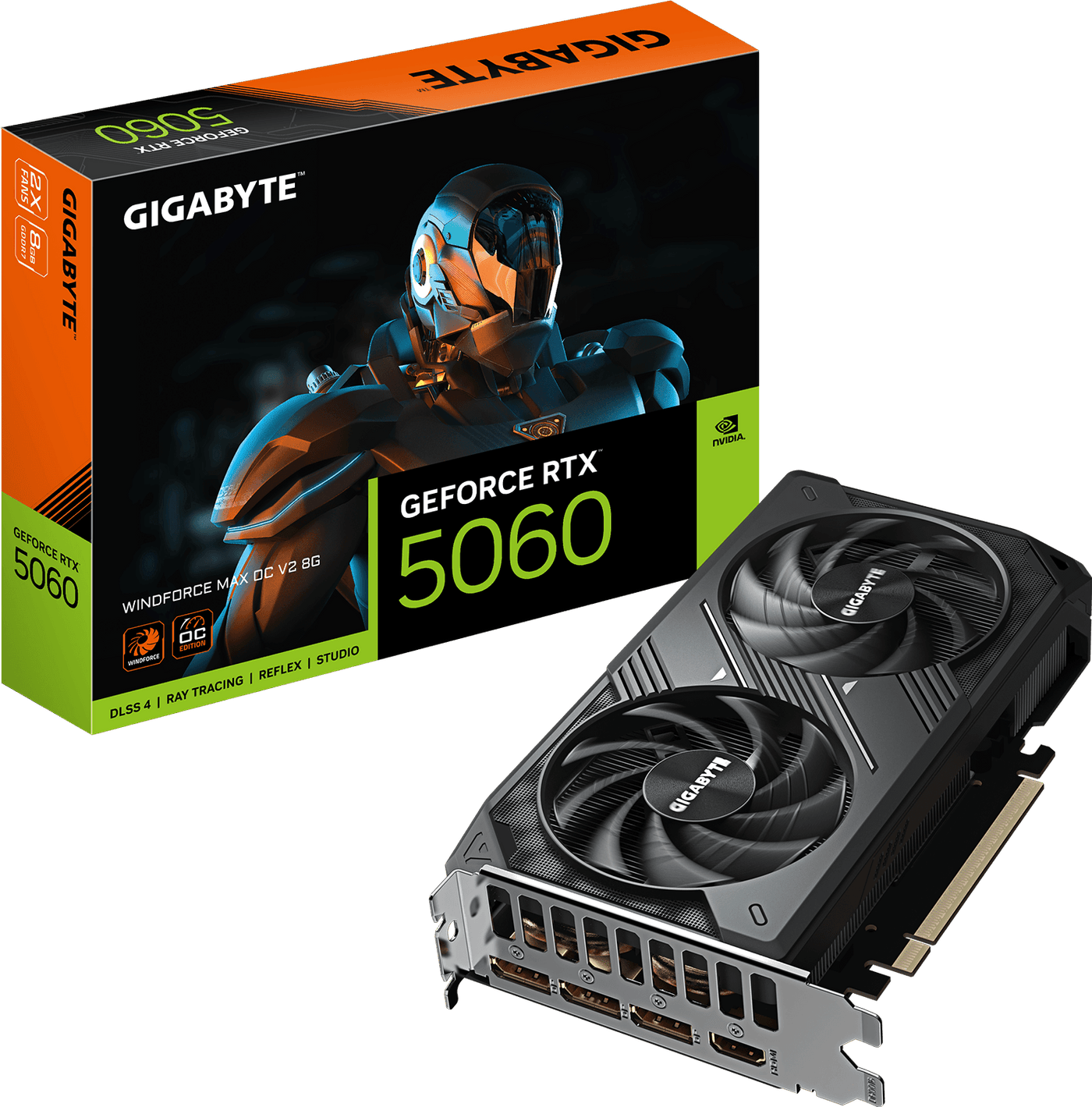 GIGABYTE GeForce RTX 5060 WINDFORCE MAX OC V2 8GB Graphics Card
