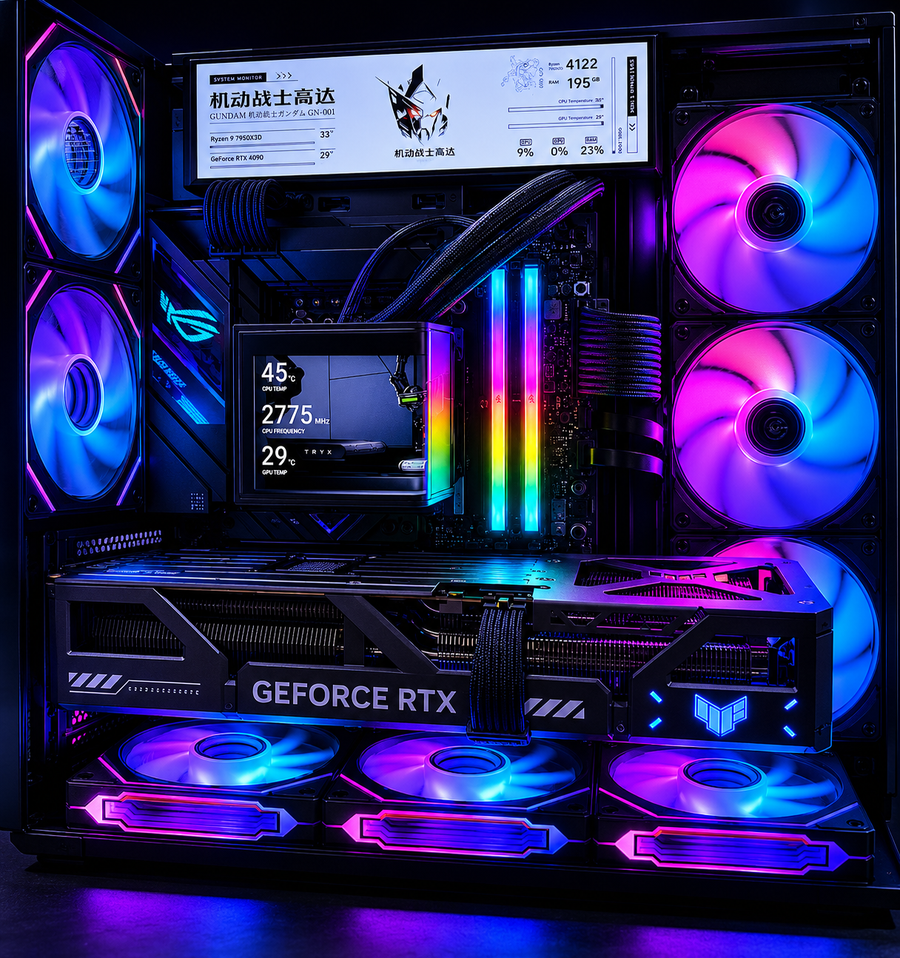 Xtremesystem XF01 Amd Ryzen 7 9850X3D 32GB 2TB RTX5080 850W brand new