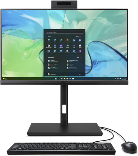 Acer Veriton Z4724G all-in-one desktop with keyboard and mouse