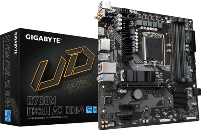 GIGABYTE B760M DS3H AX DDR4 LGA1700 mATX Motherboard