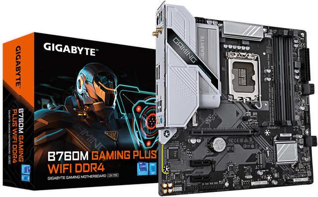GIGABYTE B760M GAMING PLUS WIFI DDR4 LGA1700 mATX Motherboard