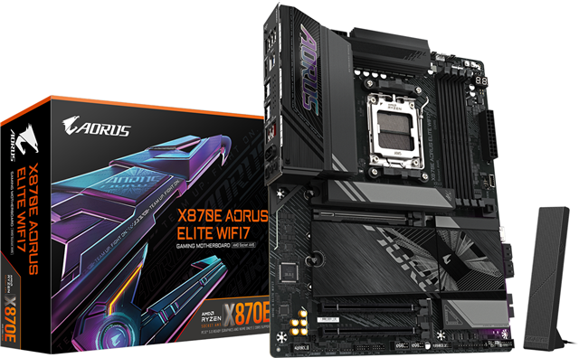 GIGABYTE X870E AORUS ELITE WIFI7 AM5 DDR5 ATX Motherboard