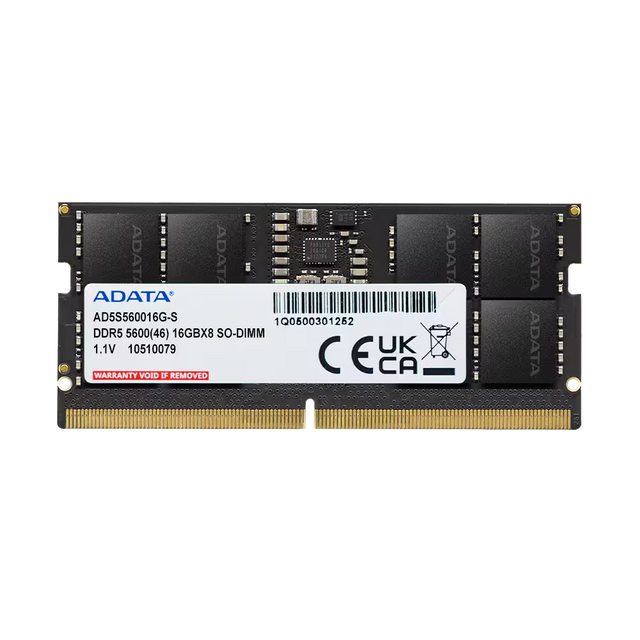 ADATA 16GB DDR5-5600 CL46 SO-DIMM Laptop Memory