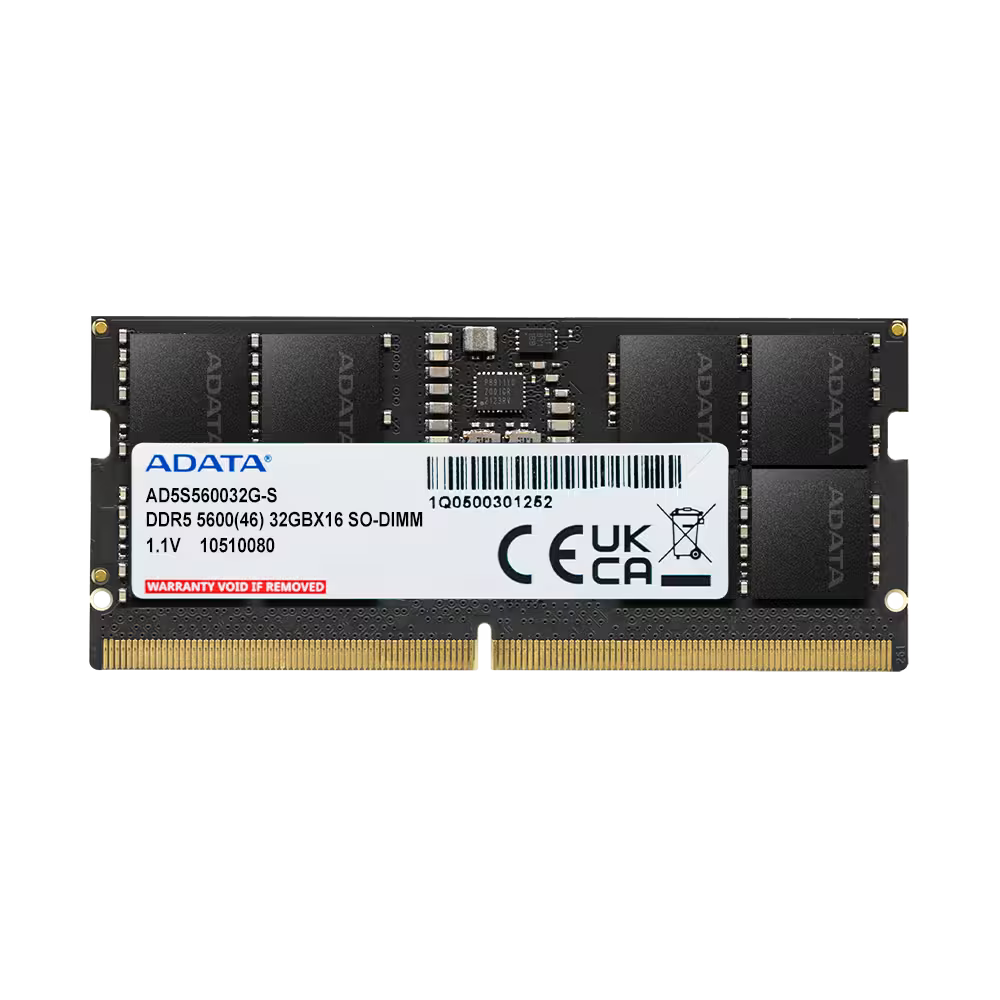 ADATA 32GB DDR5-5600 CL46 SO-DIMM Laptop Memory