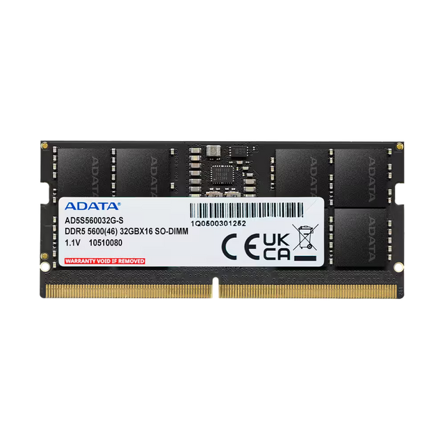 ADATA 32GB DDR5-5600 CL46 SO-DIMM Laptop Memory