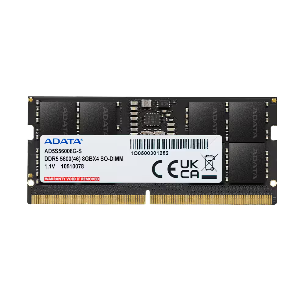 ADATA 8GB DDR5-5600 CL46 SO-DIMM Laptop Memory