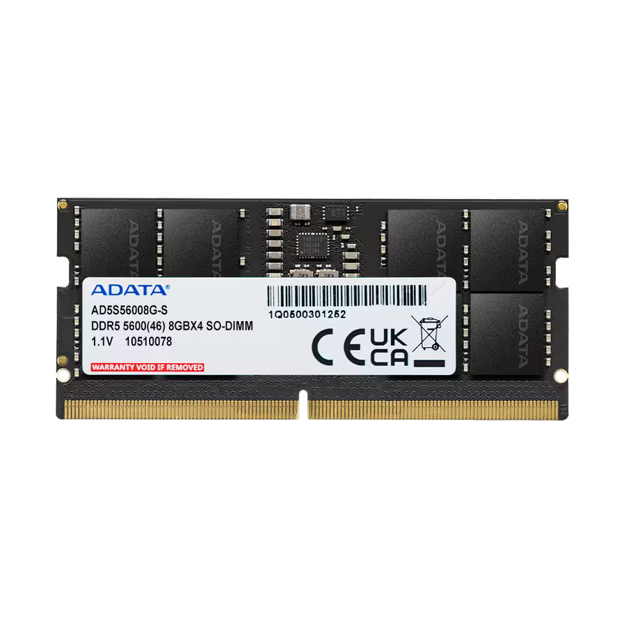 ADATA 8GB DDR5-5600 CL46 SO-DIMM Laptop Memory