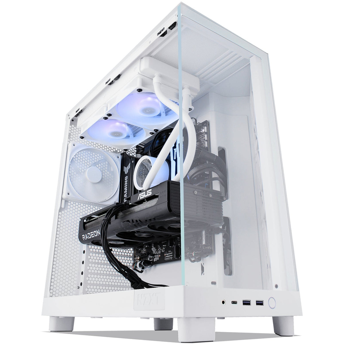 Sample image of XSG01 white gaming desktop; reference only