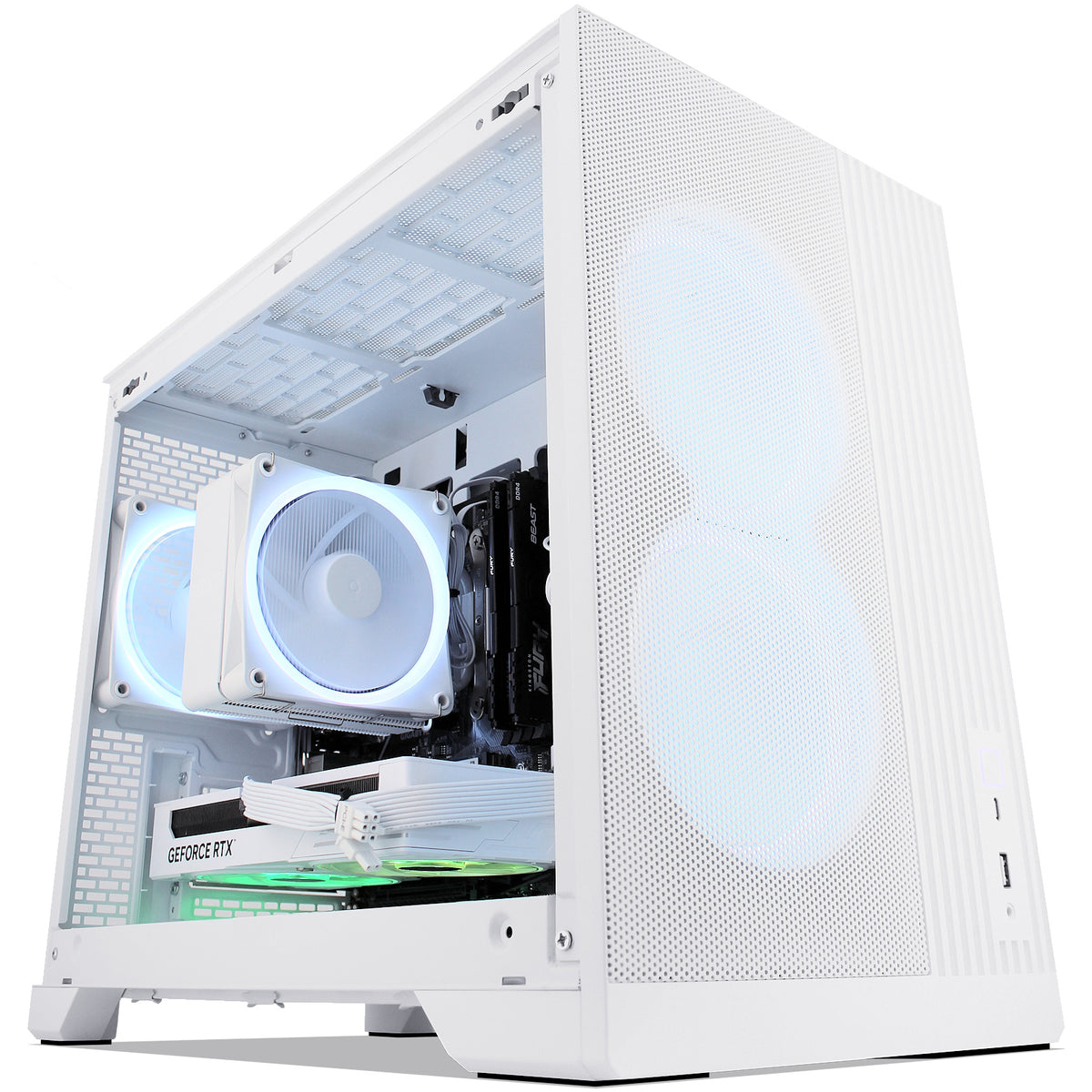 XtremeSystem XSG19 white gaming desktop sample image