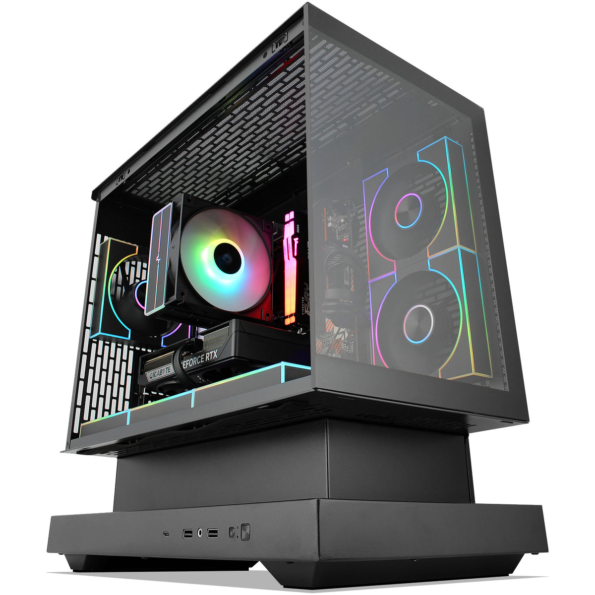 XtremeSystem XSG26 Darkflash Floatron F1 black gaming desktop sample image