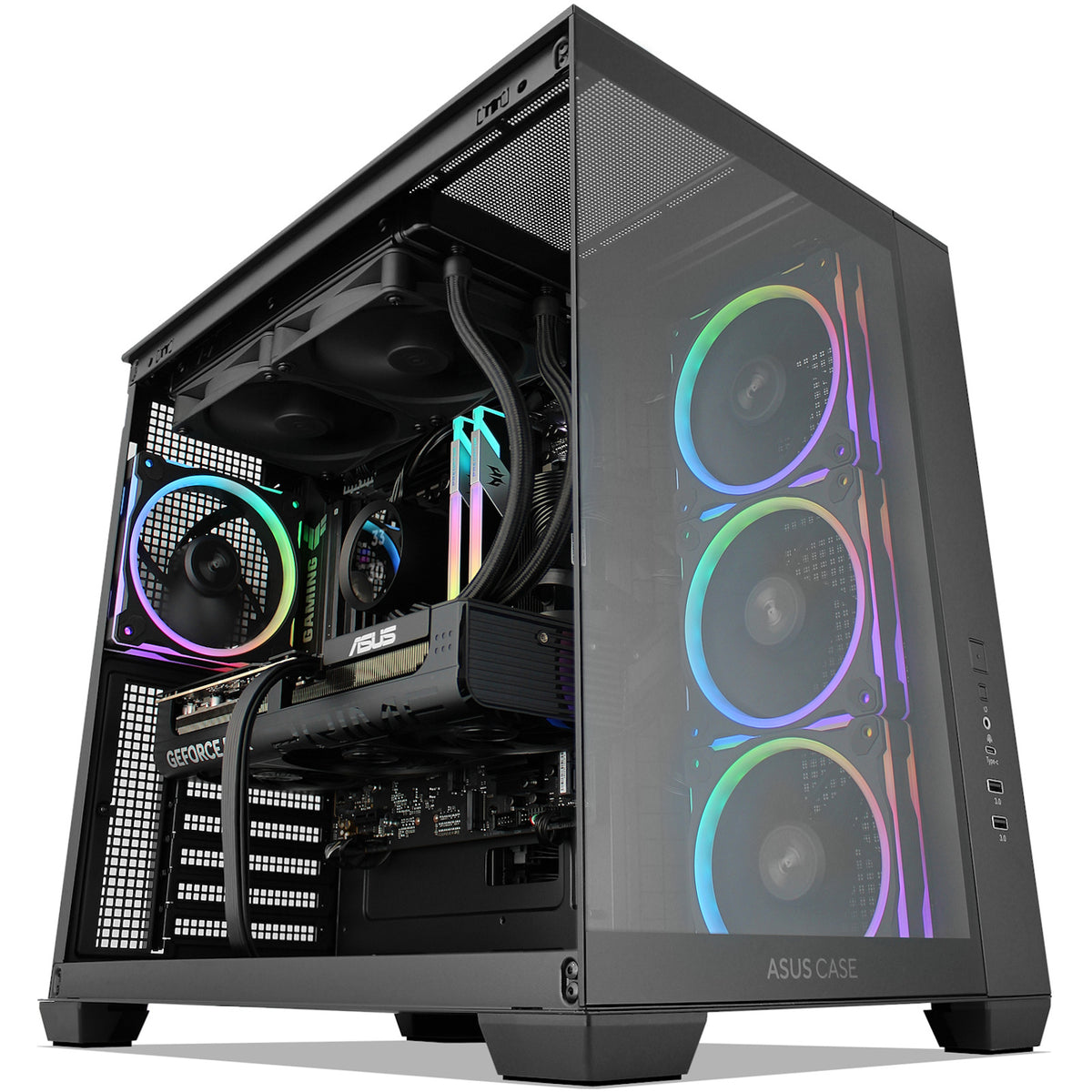 XtremeSystem XSG38 gaming desktop, ASUS A32 Plus black case; image is a sample only