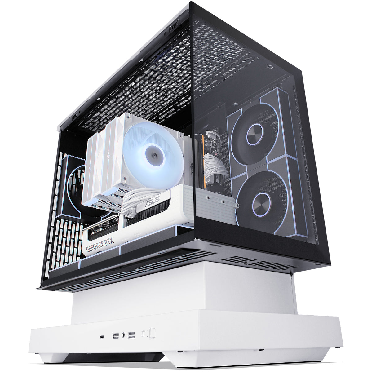 XtremeSystem XSG41 gaming desktop, Darkflash Floatron F1 white case; image is a sample only