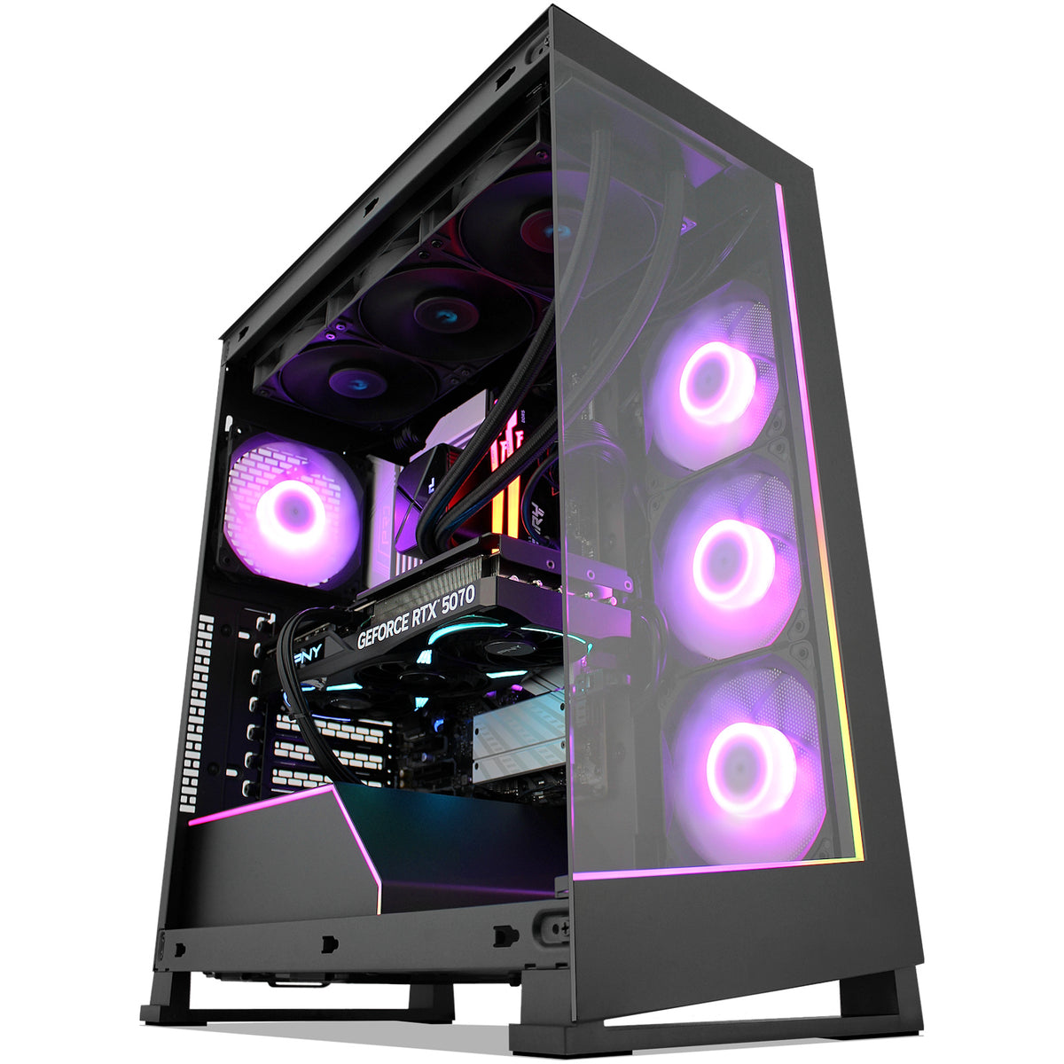 XtremeSystem XSG43 gaming desktop, Phanteks NV5S black case; image is a sample only