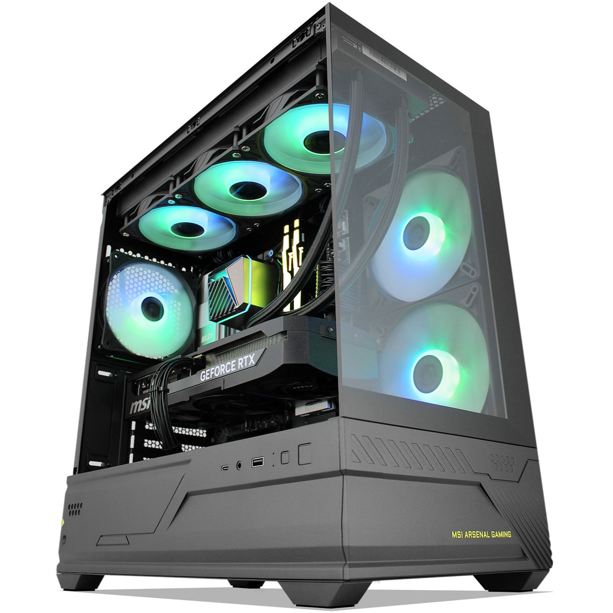 XtremeSystem XSG45 gaming desktop, MSI MAG PANO M110R black case; image is a sample only